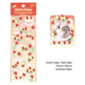 Adesivi per scrapbooking con tulipani olandesi rossi per decorazioni di diari creativi - Tulipano Olandese - Tulipano Rosso