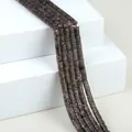 Strands of natural coffee brown Labradorite 2x4mm flat disc spacer beads for DIY jewelry - 2x4mm Spacer Beads (Approx. 150 Beads/Strand) / Coffee Labradorite