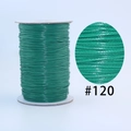 Emerald green Korean waxed cord roll for DIY jewelry weaving, color code #120 - 120 Green / 1.0mm 160m
