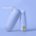 Dreamy purple mini capsule umbrella with UPF50+ sun protection and matching hard case - Five-Fold Manual Style (With Capsule Case) / Dreamy Purple
