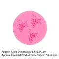 Pink silicone mold featuring three grape shapes for fondant and chocolate DIY crafting - Grapes
