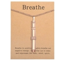 Mindfulness breathing whistle necklace in rose gold finish on a brown display card - HX03 (No Card) / Rose Gold