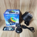 Black LED party light kit with remote control, crystal cover, and suction cup mount - Luxury Car Version with Remote & Suction Cup