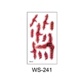 Waterproof Halloween temporary tattoo sticker with realistic bloody wound stitches WS-241 - Crimson Stitched Wound (WS241)