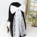 Style Grand Nœud en Dentelle (3) / Blanc