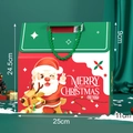 Sacchetto regalo di Natale con Babbo Natale e renna nelle dimensioni 25x24,5x11cm - Stile B Cavalcando una Renna / 25*11*24.5CM
