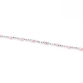 Dettaglio macro di catena in acciaio inossidabile argento con smalto rosa per gioielli - Rosa