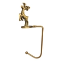 Christmas stocking holder with a brass reindeer design for fireplace mantle hanging - Reindeer / Antique Bronze
