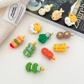 Grappige haarspelden in de vorm van voedsel met spiesjes en groenten ontwerpen - 1# 10-delige BBQ-set