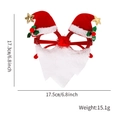 Christmas glasses frame with Santa hat and beard detailing size and weight specs - Santa Hat with Beard Style