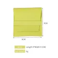Bright green microfiber envelope jewelry pouch with 9x9cm dimension and strap closure - 9*9cm / Grass Green