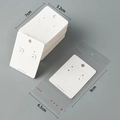 White jewelry display cards 7x5.2cm with clear OPP bags and nyu-nyu logo printing - 7*5.2cm Cardboard (Card Only)