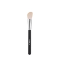 Angled makeup brush with black handle and silver ferrule for contouring or blush - Angled Contour Brush (Faux Wool)
