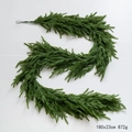 Green 180cm PE artificial pine garland with snow and pinecones for Christmas decor - PE Soft Glue Garland 1.8M