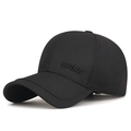Schwarze Business-Basecap mit SPIRIT 3D-Stickerei und strukturierter Baumwolloptik - Verstellbar / Schwarz