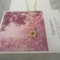 Double-layered gold necklace with letter Q pendant and pavé-set clear zircons - Letter Q