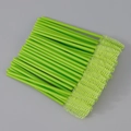 Pennelli per ciglia monouso verdi con testine in nylon per il trucco degli occhi - Verde