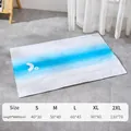 Guía de tallas de alfombrilla de gel refrescante para mascotas en azul degradado - Alfombrilla de Hielo Degradado Azul
