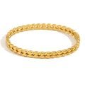 Elegant 18K gold-plated stainless steel bracelet with double-row teardrop linked chain - Waterdrop Double Layer Bracelet - Gold