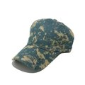 Dettaglio cappello baseball in denim con borchie dorate e lavaggio tie-dye giallo blu - M (56-58cm) / Giallo (Blu Giallo Tie Dye Stella Luna)