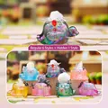 Iridescent crystal ghost bag charm variant featuring aurora resin and natural gemstones - 1210-97 Colorful Ghost DIY (6 Pcs/End Box) / Full Box Set