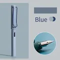 Morandi blue fountain pen with ergonomic grip and EF nib detail in minimalist style - EF Nib 0.38mm / Morandi Blue