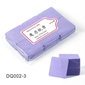 Lila fusselfreie Nageltücher zur Reinigung von Wimpernkleber aus Vliesstoff in 5x5 cm - Hellviolett