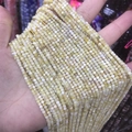 Strands of 2-3mm light yellow natural square stone crystal beads for DIY jewelry making - 60-Yellow Australian Opal (Natural)