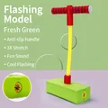 Fresh Green Foam Pogo Jumper with LED lights and squeaker sound for kids' exercise - Green with Light and Sound - Small