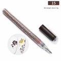 Brown acrylic paint nail art marker pen No. 15 for DIY manicure patterns on nail tips - #15 Brown