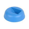 Blue round plastic base with rectangular slot for jewelry display floating boxes - Blue Base