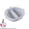 Moule en silicone en forme de cœur pour vase en résine avec exemple de produit fini - Moule de Vase Rond Large Solide