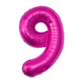 Número 9 Rosa Roja