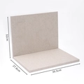 Schmuckständer mit Leinentextur, Maße 32x27.8x39.5 cm für die Halskettenpräsentation - Faltbare Displaytafel Aus Leinen