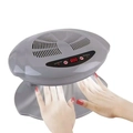 Grauer Nagelstaubsauger mit Handkissen, Digitalanzeige und zwei Luftmodi für die Maniküre - WC001-US-Stecker-Grau / Grau