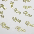 Golden glitter Boo confetti with spider web design for Halloween party table decoration - Gold BOO Spider Web