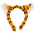 Faux fur tiger ear headband accessory for animal cosplay costume in orange and black - Mini Tiger Headband