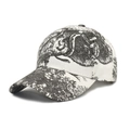 Gorra de béisbol de moda con estampados vintage de toile de jouy en blanco y negro - Ajustable (56-60cm) / Gris