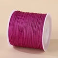 0.8mm deep rose purple nylon cord roll for DIY handmade bracelet and jewelry weaving - Dark Purple