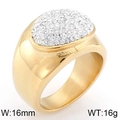 Gold Wide Cluster Diamond Style (KR42957-K)