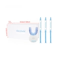GlorySmile teeth whitening kit featuring cold light device and three gel syringes - White With Logo