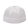 Minimalist white mesh breathable Docker brimless hat for men and women outdoor - White