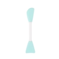Pinceau à masque en silicone à double embout et masseur bleu clair et blanc - Forme Pelle/Couteau Vert Clair