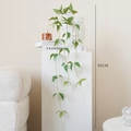 Artificial clematis hanging vine in light green, 95cm decorative greenery for wall decor - Green