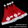 Luminous Christmas hats with Santa and Snowman LED decorations for adults - Glowing Christmas Hat for Adults 1pc
