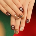 JP2782-Dark Brown Xmas Candy Cane Winter