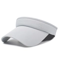 Visiera parasole grigio chiaro in mesh traspirante con logo NY bianco ricamato - Regolabile / Grigio chiaro