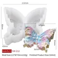 3D vlinder siliconen mal voor kaarsen en mousse cake met gedetailleerde afmetingen - Vlinder E