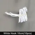 White Hooks 10cm (10 Pcs)