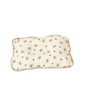 Cuscino neonato in cotone morbido con stampa tigre beige e bordo in pizzo fine - Tigre
